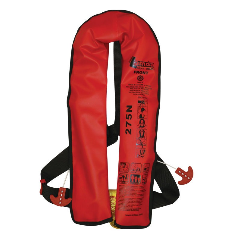 [PFD-0009] Lalizas Inflatable Lifejacket Adv Lamda Auto 330N, SOLAS, W/Crotch Strap (Model: 72114)