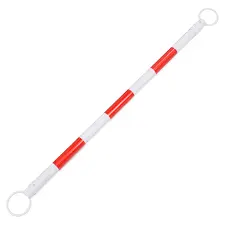 [HSE-0026] Striped Red/White Extendable Barrier Pole (2 meters)