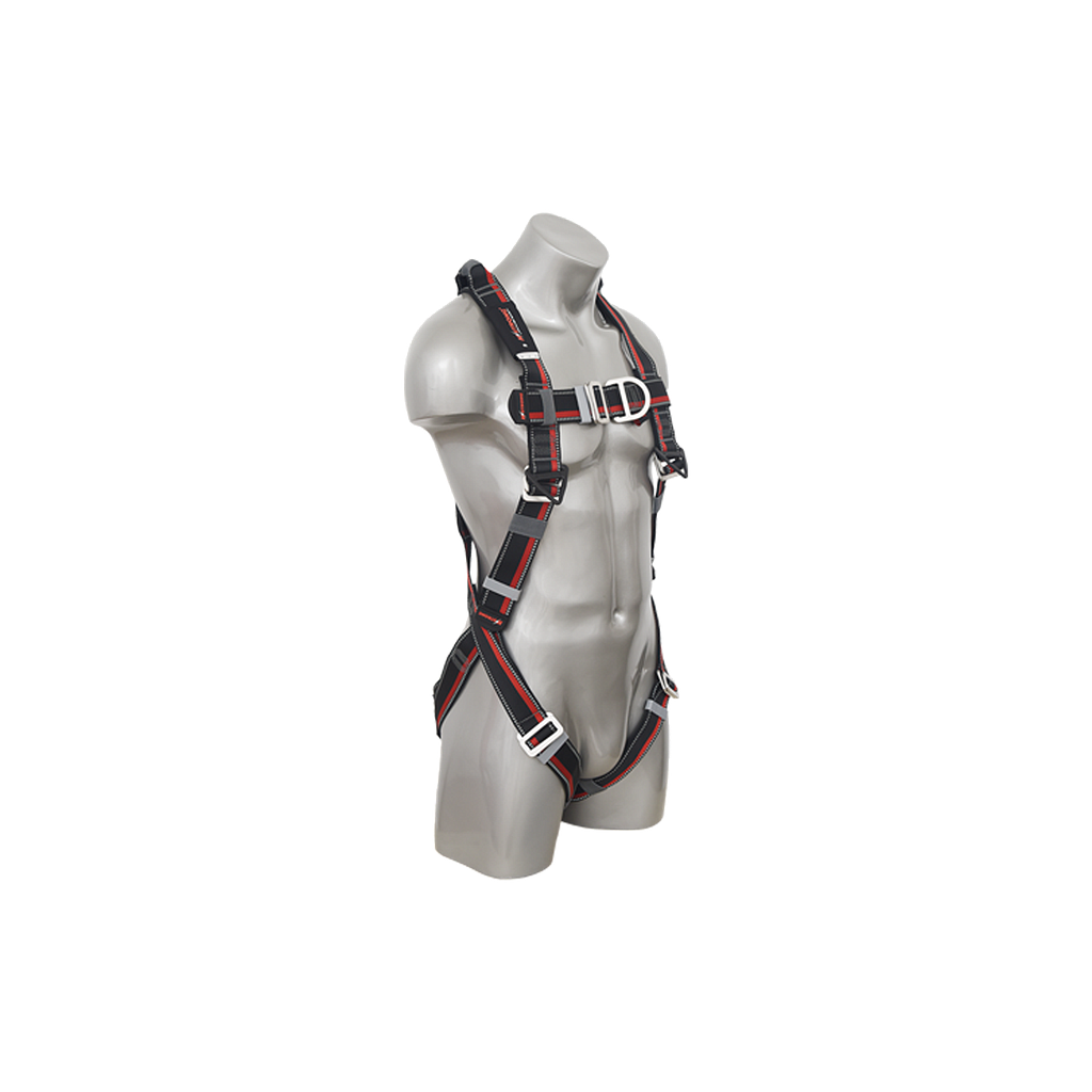 [AFH300702] HotWorX Full Body Welders Harness with Work positioning belt and side D rings & Steel Fittings & Aramid Webbing