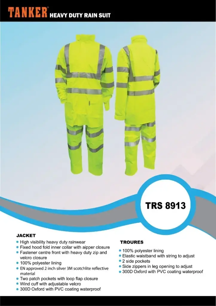 Tanker Heavy Duty Rain Suit  - TRS8913 