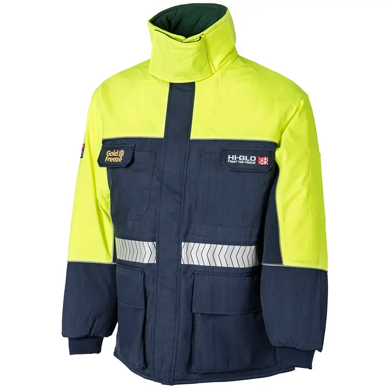 Theotex Hi-Glo 40 Xtreme® Freezer Jacket Navy/yellow